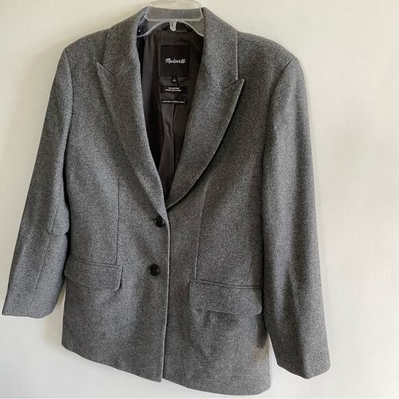 Madewell The Marled Bedford Oversized Wool Blazer - Picture 3 of 8